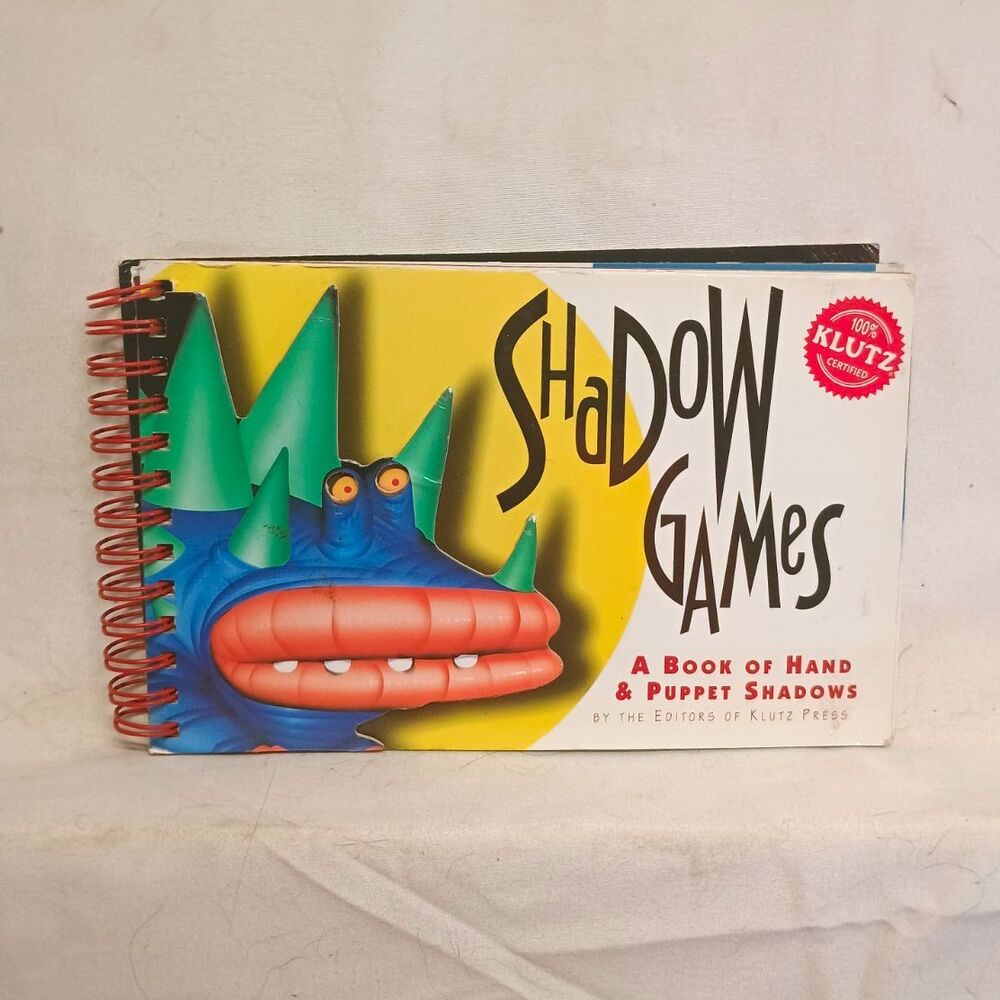 Shadow Games Hand & Puppet Shadows Klutz Press Spiral Kids Activity Book